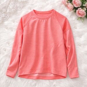 Vibrant Coral Long Sleeve Shirt